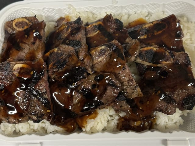 Kalbi rib bowl.